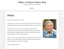Tablet Screenshot of hawaiicountymayor.com